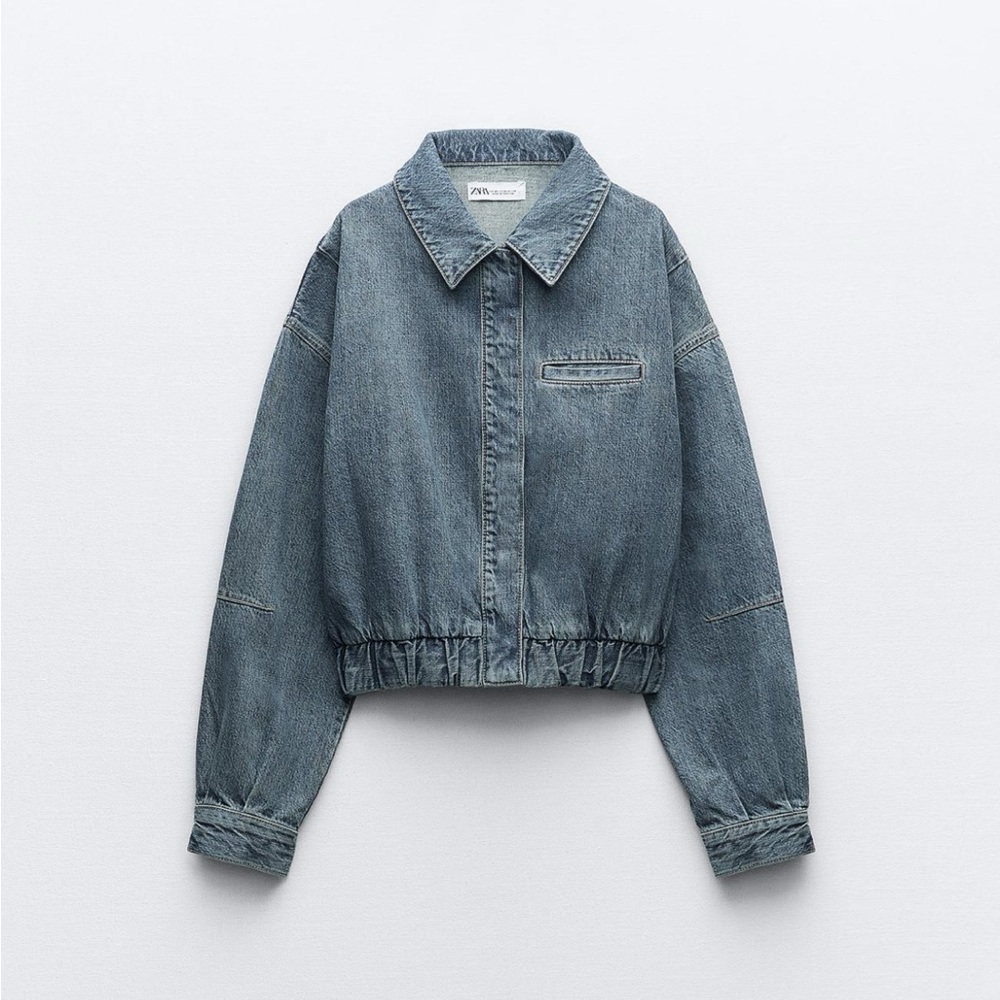 ZARA TRF DENIM BOMBER